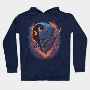 The Devil at Night Time Lightings Hoodie